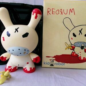 Authentic 2008 Limited Edition Kid Robot Kozik Redrum 8” Dunny NIB